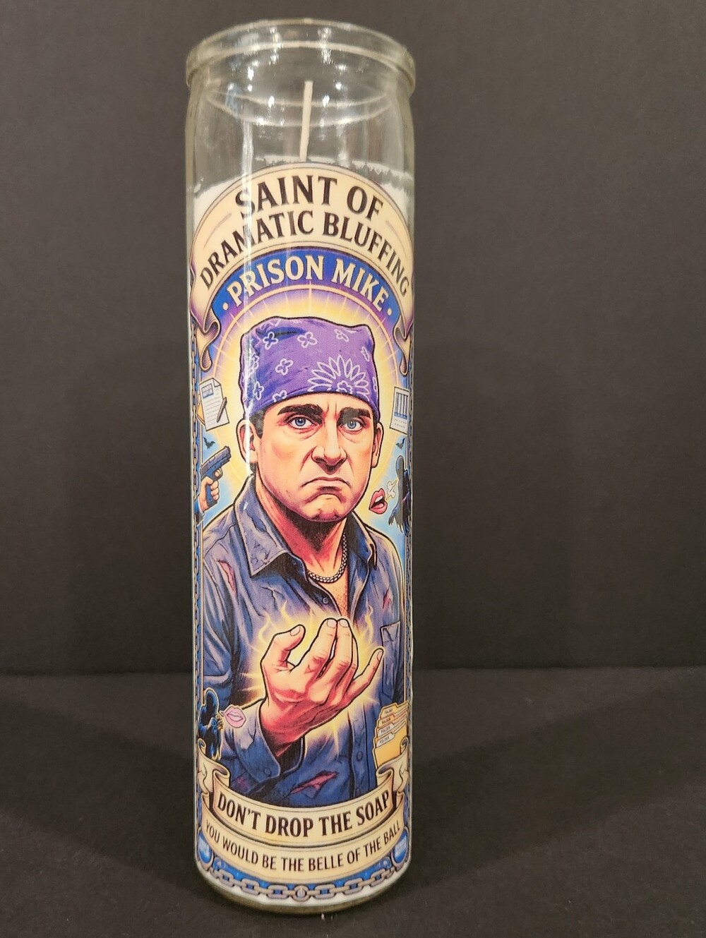 Saint of Dramatic Bluffing Prison Mike White Candle NWT